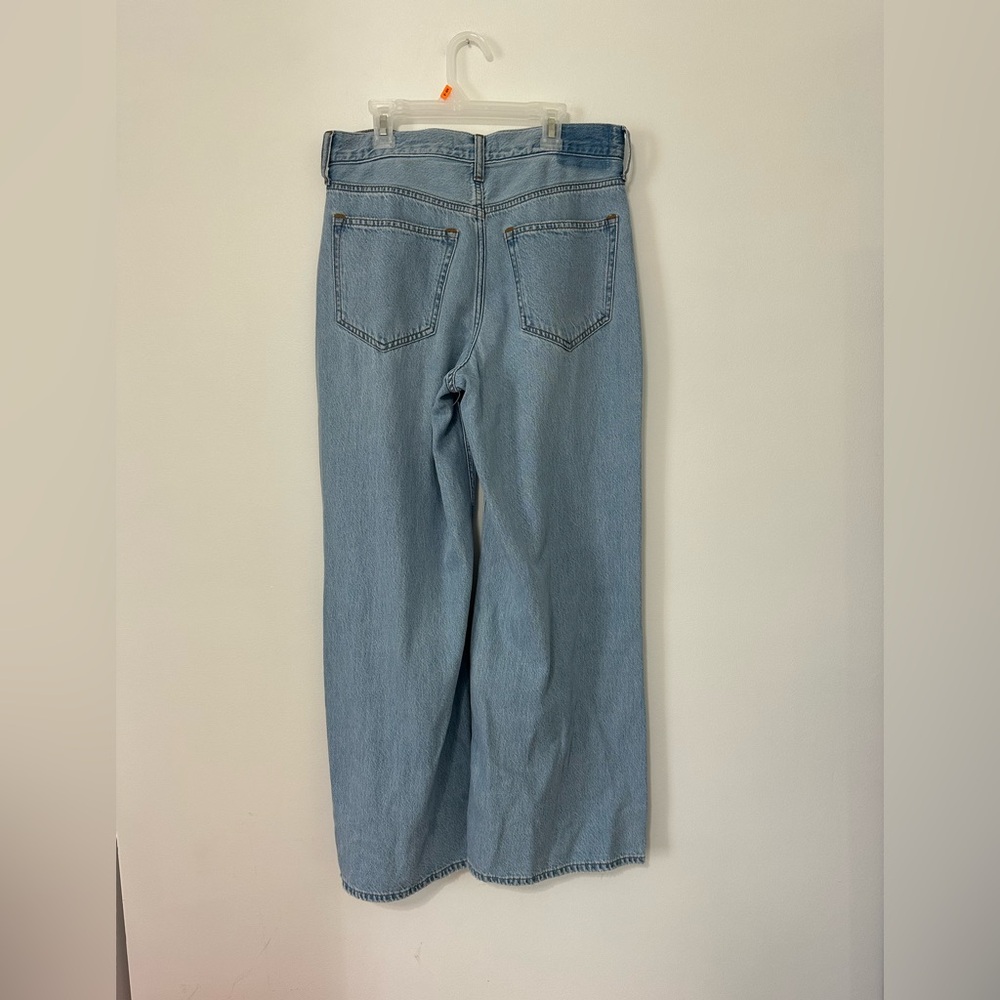 Abercrombie & Fitch Light Blue The Wide Leg High Rise Jeans. Size 27S NWTs - Picture 5 of 7